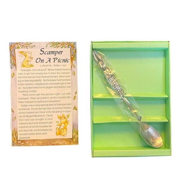 Vintage Rabbit Spoon Arthur Court | Other | Arthur Court Rabbit Baby Feeding Spoonvintage In ...